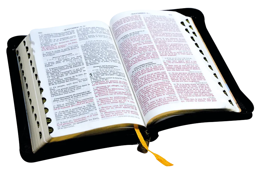 Bible Segond 1910 - compact - simili noir tr. or,onglets,ferm. eclair.