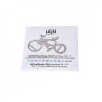 Outil multifonction "Vélo" avec gravure "Ps. 27:11"