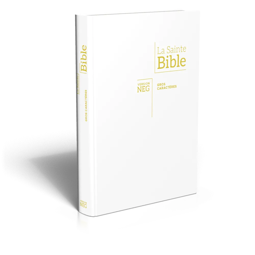 Bible NEG gros caractères - blanche