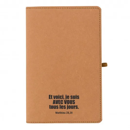 Carnet en papier kraft lavé A5 Matthieu 28.20