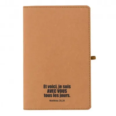 Carnet en papier kraft lavé A5 Matthieu 28.20