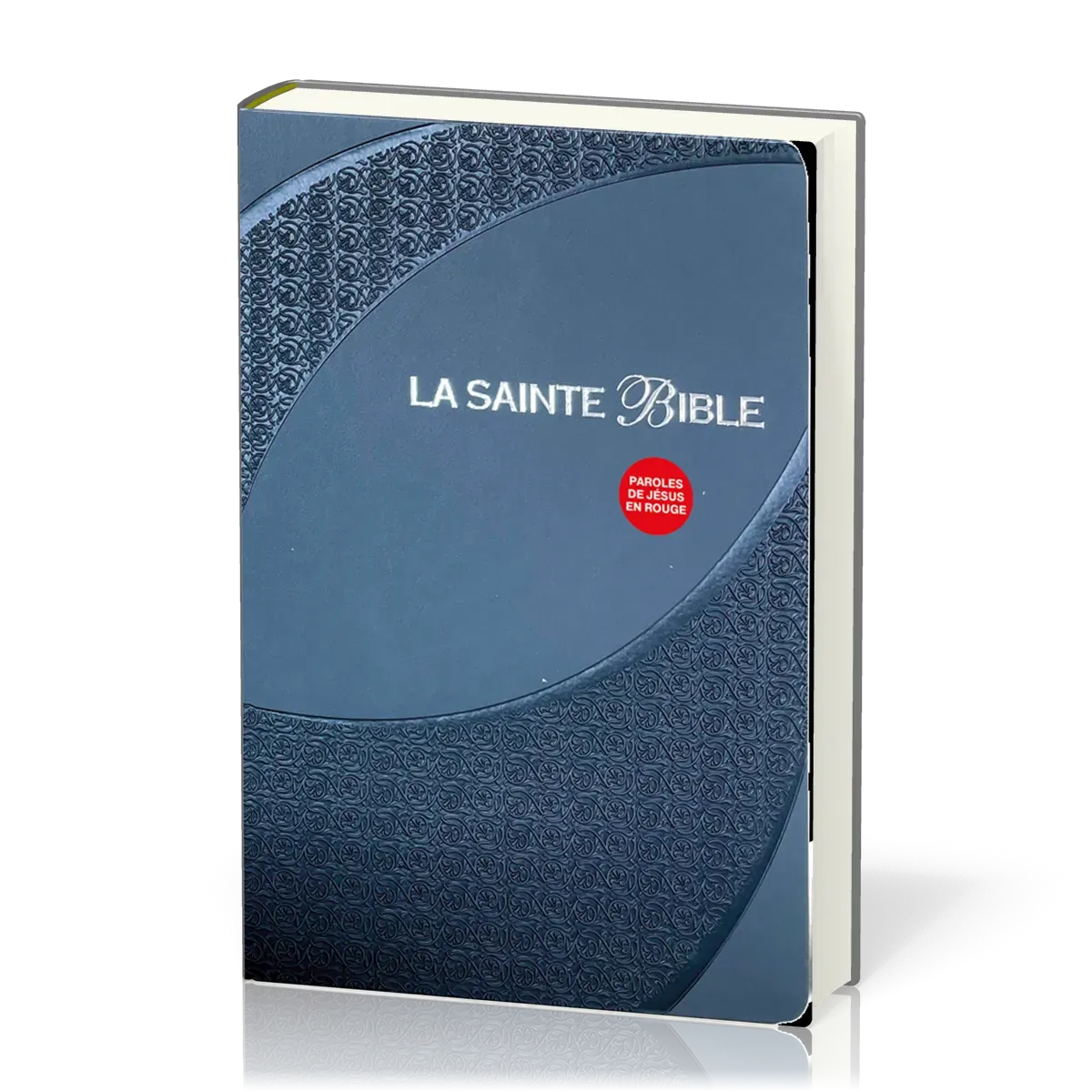 Bible Segond 1910 gros caractères similicuir gris, onglets, tranche argent