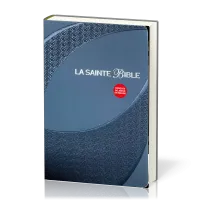 Bible Segond 1910 gros caractères similicuir gris, onglets, tranche argent