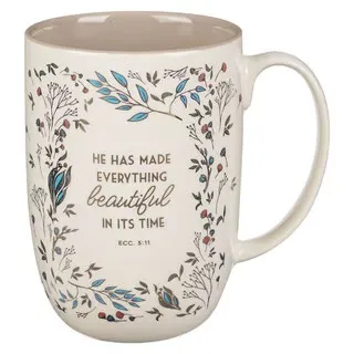 Tasse "Everything Beautiful" Ecc. 3.11 Crème