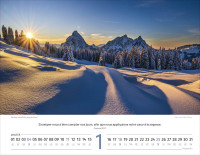 Calendrier Paysages suisses - français