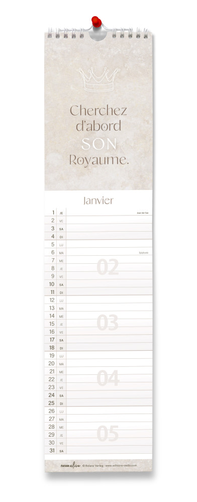 Calendrier Une vie épanouie