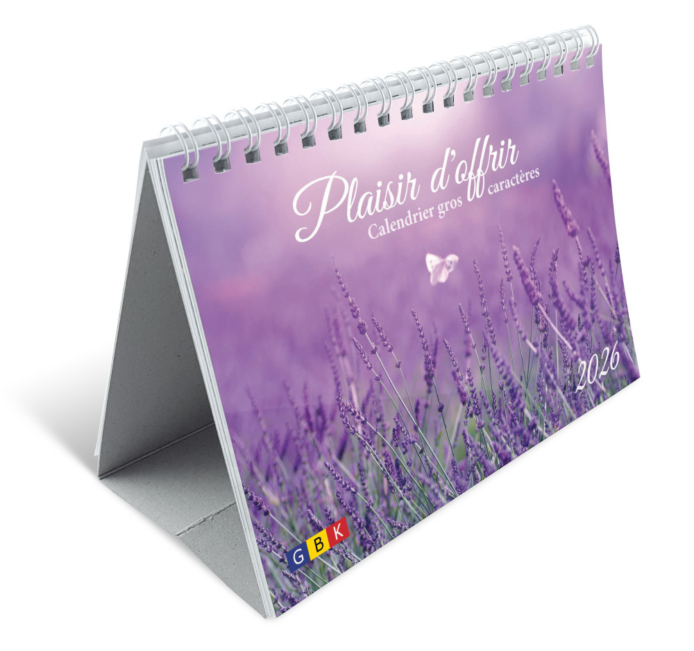 Calendrier Plaisir d'offrir - gros caractères