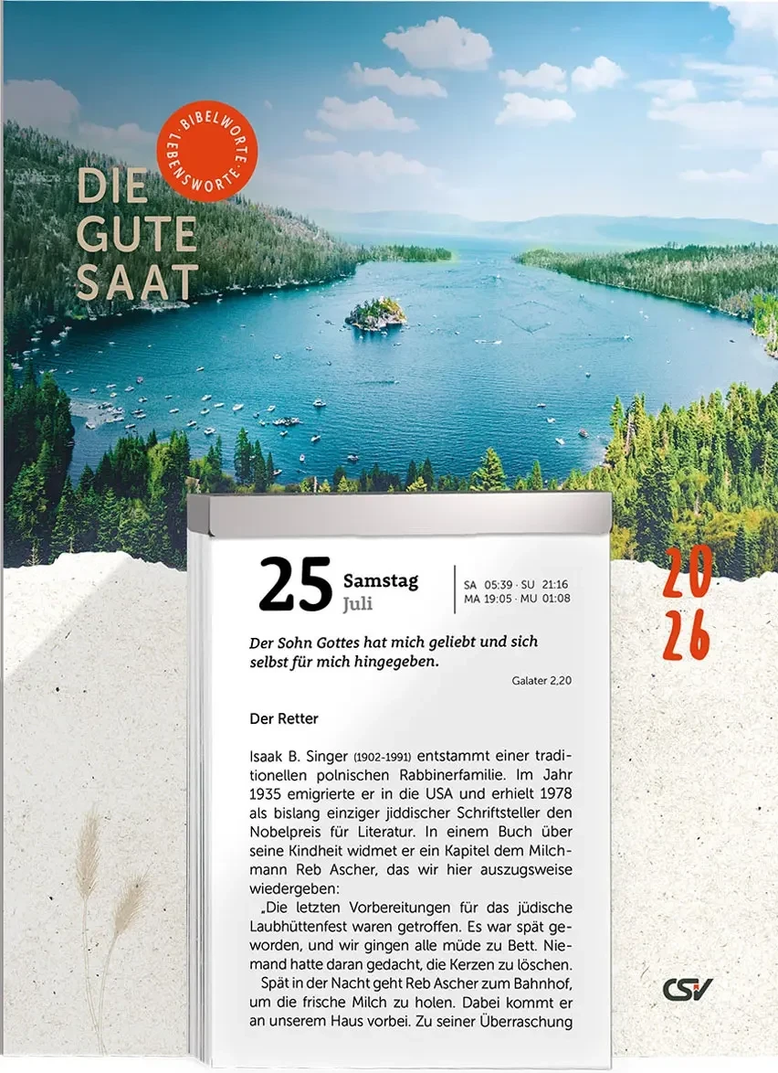 Calendrier Bonne Semence Allemand à effeuiller - Die gute Saat