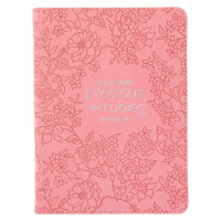 Journal petit  "She is more precious than rubies" rose