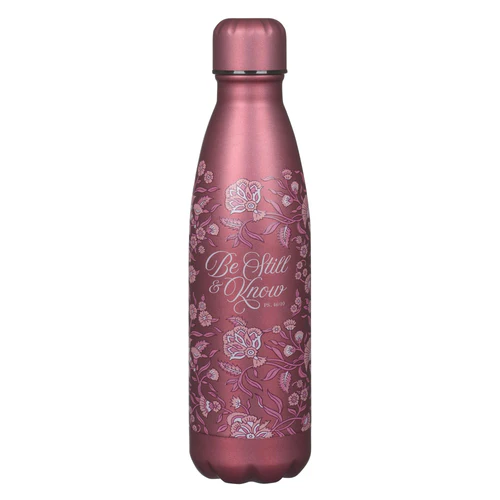 Bottle Be still metallic rais rose