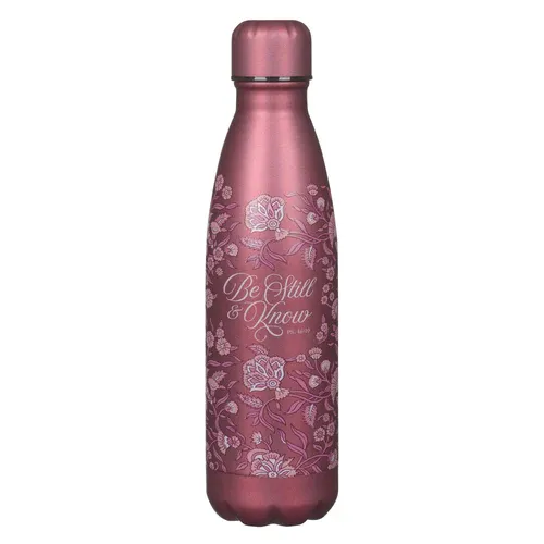Bottle Be still metallic rais rose