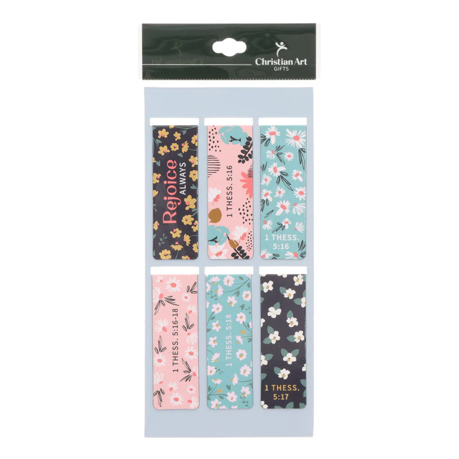Magnetic Bookmarks Joy Mint floral