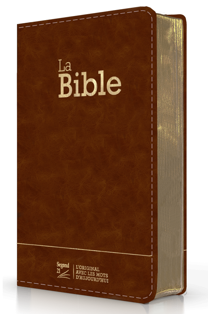 Bible Segond 21 compacte  (Premium style) - Couverture semi-rigide cuir brun, tranches or Bible Segond 21 compacte  (Premium style) - Couverture semi-rigide cuir brun, tranches or