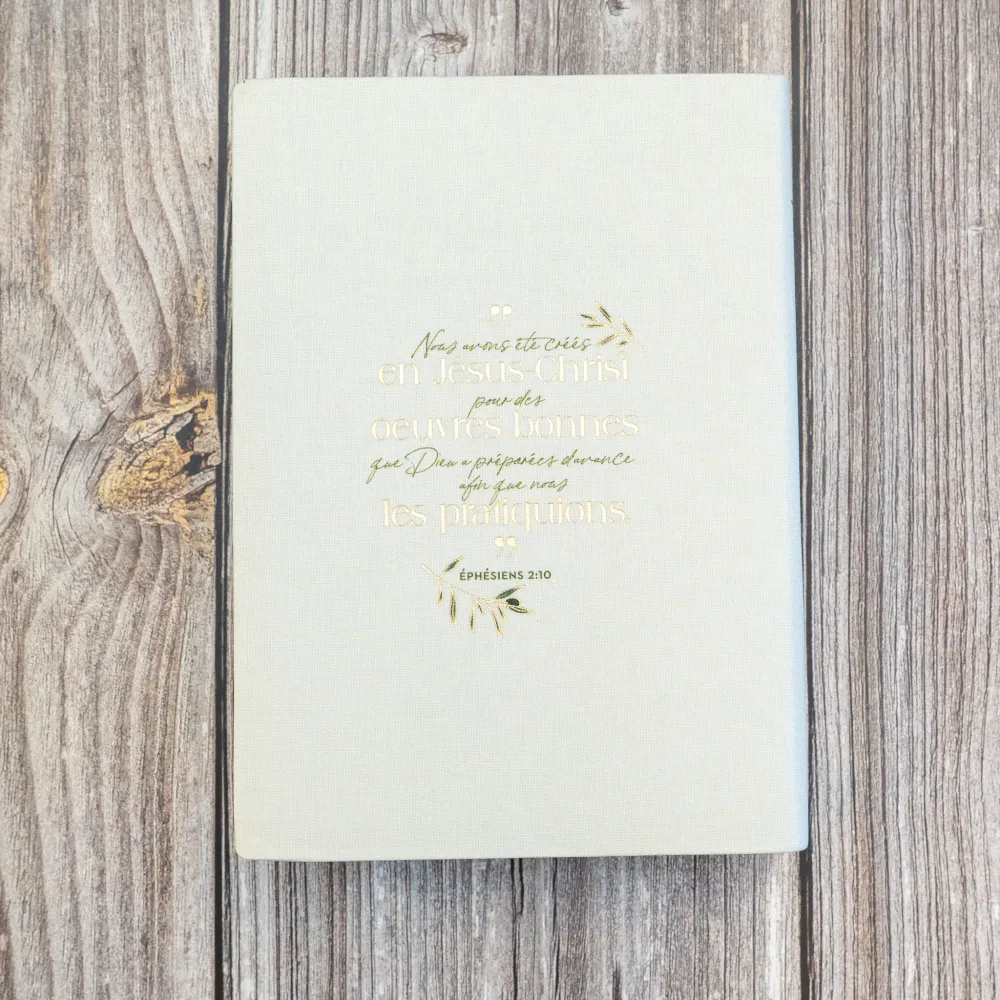 Bible Segond 21 Journal de bord - couverture souple toile blanche