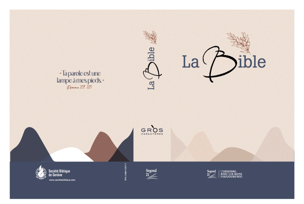 Bible Segond 21 gros caractères rigide toilée matelassée Soeur-Co Bible Segond 21 gros caractères rigide toilée matelassée Soeur-Co