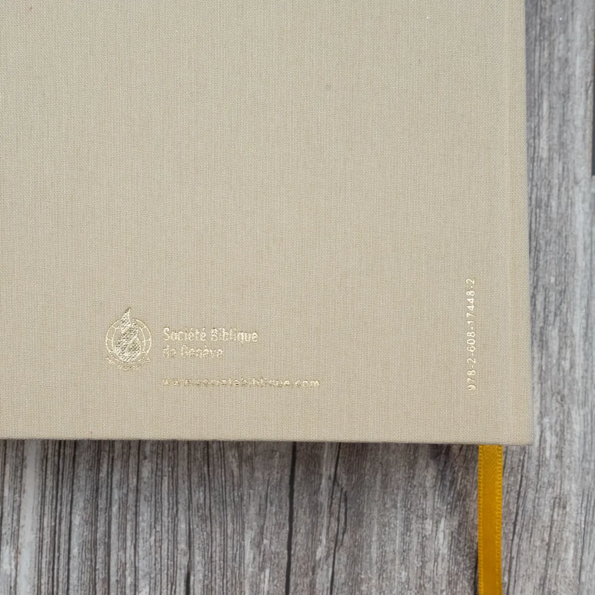Bible NEG MacArthur semi-rigide, toile beige
