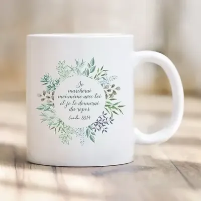 Tasse "Je marcherai avec toi"
