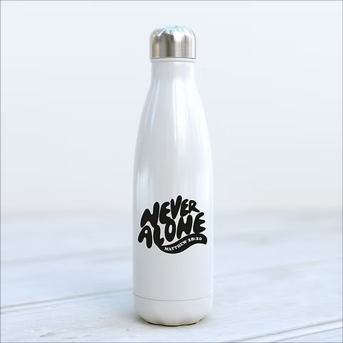 Gourde "Never alone"(Wavy)