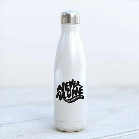 Gourde "Never alone"(Wavy)