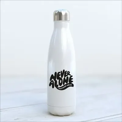 Gourde "Never alone"(Wavy)