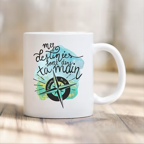 Tasse "Mes destinées sont dans ta main"