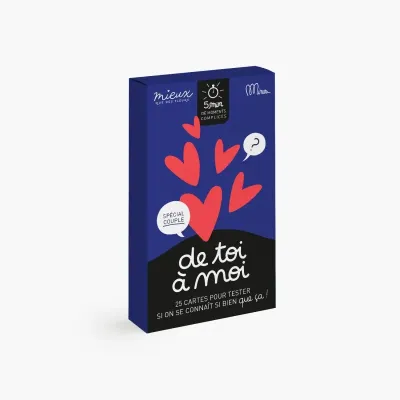 DE TOI À MOI - 25 cartes pour tester si on se connaît si bien que ça