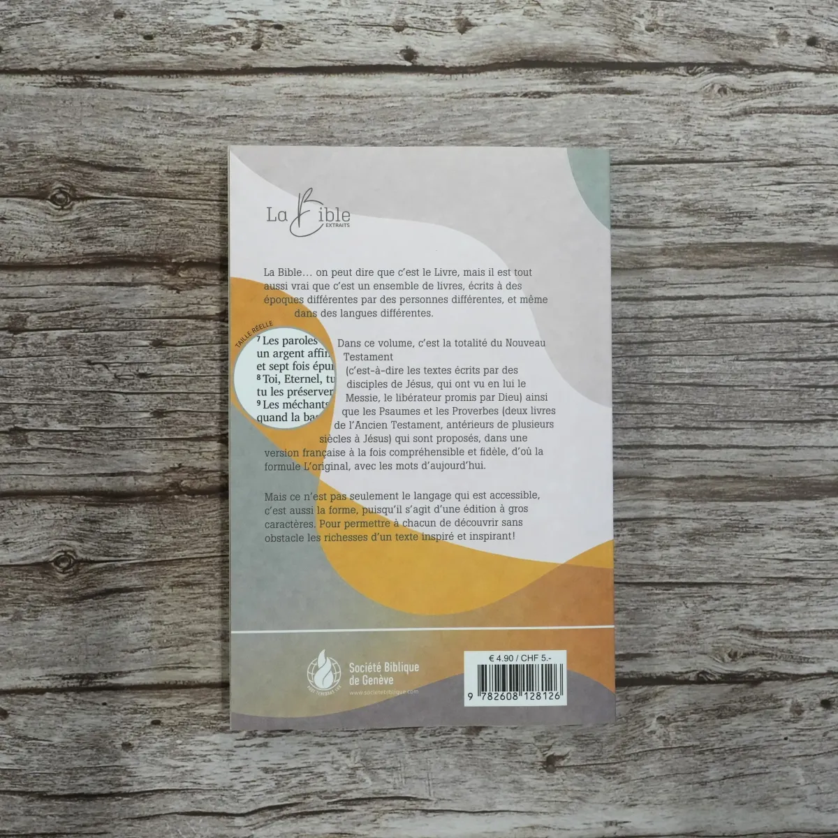 Nouveau Testament Psaumes Proverbes Segond 21 gros caractère broché