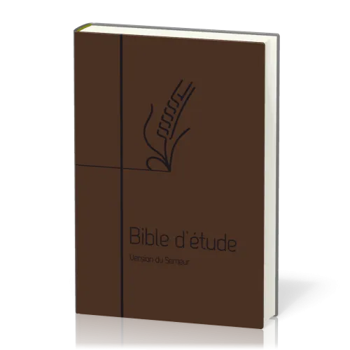 Bible d'étude Semeur 2015 couverture souple brune tranche blanche