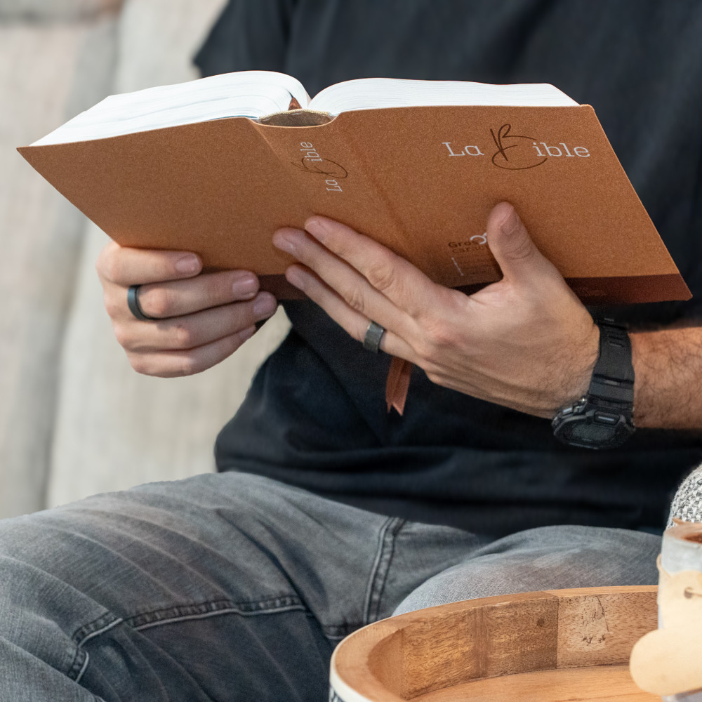 Bible Segond 21, gros caractères - couverture semi-rigide, papier brun chiné en fibres naturelles