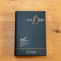 Bible Segond 21, gros caractères - couverture souple noire en fibrocuir