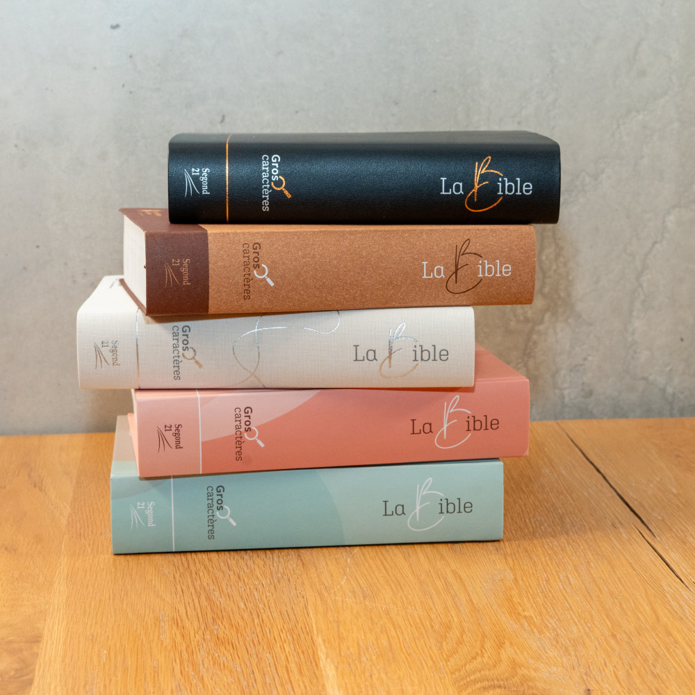 Bible Segond 21, gros caractères - couverture souple en toile blanche