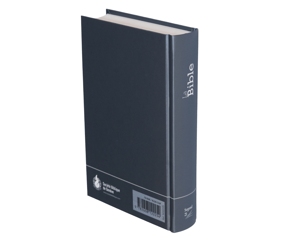 Bible Segond 21 compacte - Couverture rigide Skivertex bleu nuit