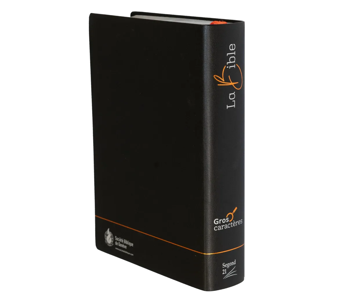 Bible Segond 21, gros caractères - couverture souple noire en fibrocuir