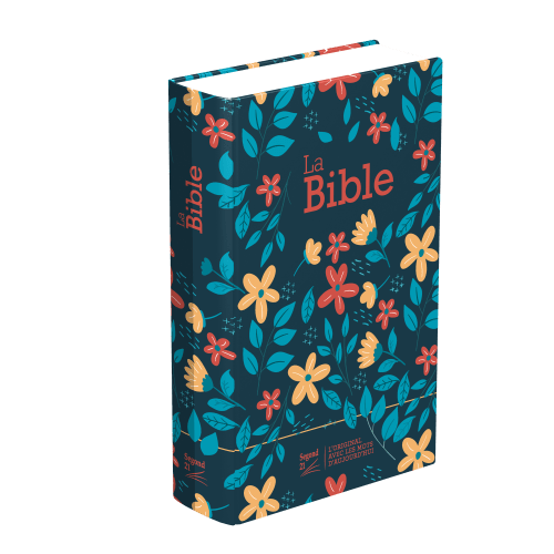 Bible Segond 21 compacte (Premium Style) - Couverture rigide, toilée et matelassée, motif marguerite