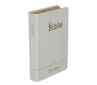 Bible Segond 21 compacte (Premium Style) - couverture souple toile blanche, tranches dorées et ongle