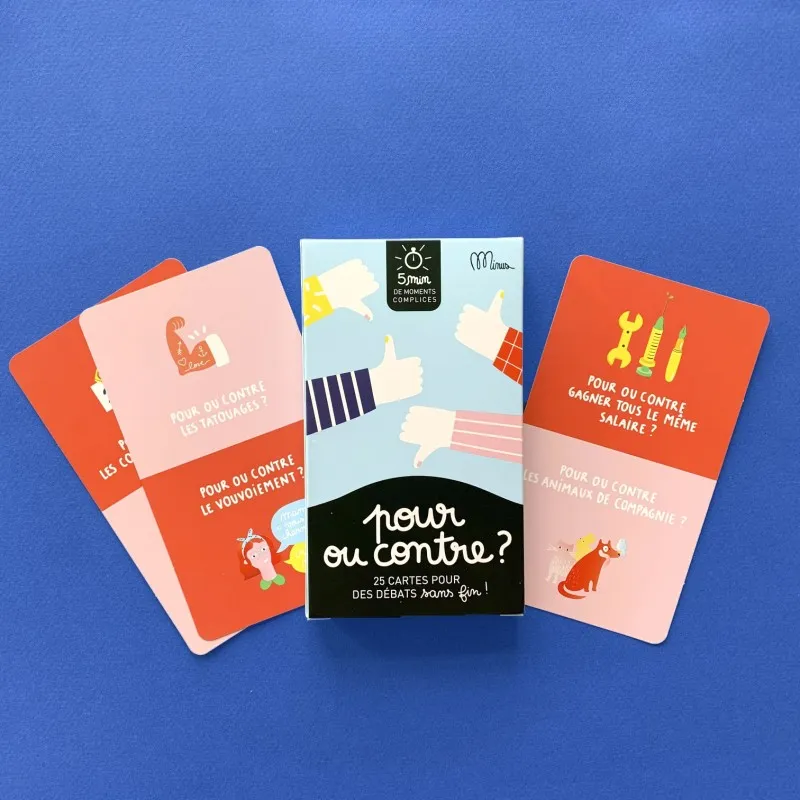 Pour ou contre ? 25 cartes pour des débats sans fin !