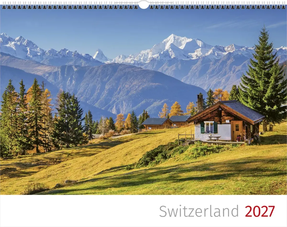 Calendrier Paysages Suisses - anglais