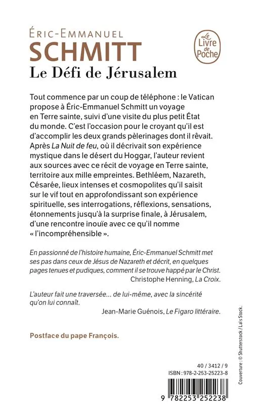 Défi de Jérusalem (Le) - poche