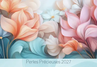 Calendrier Perles Précieuses - bloc à effeuiller et plaque
