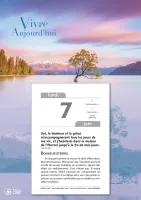 Calendrier Vivre Aujourd'hui - bloc à effeuiller, grande plaque