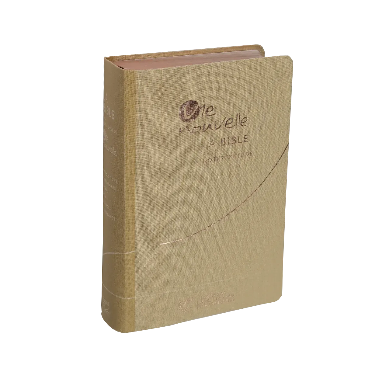 Bible Segond 21 Vie Nouvelle - souple - toile beige - avec boîtier