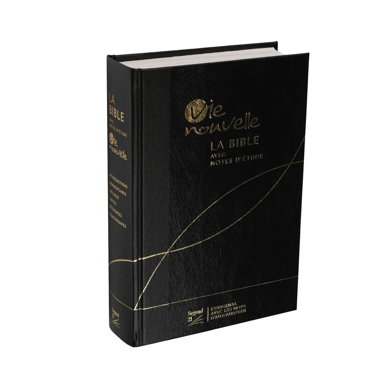 Bible d'étude Vie nouvelle, Segond 21 noire - couverture rigide toilée