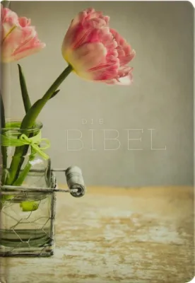 BIBLE SCHLACHTER 2000 allemand motif tulipe