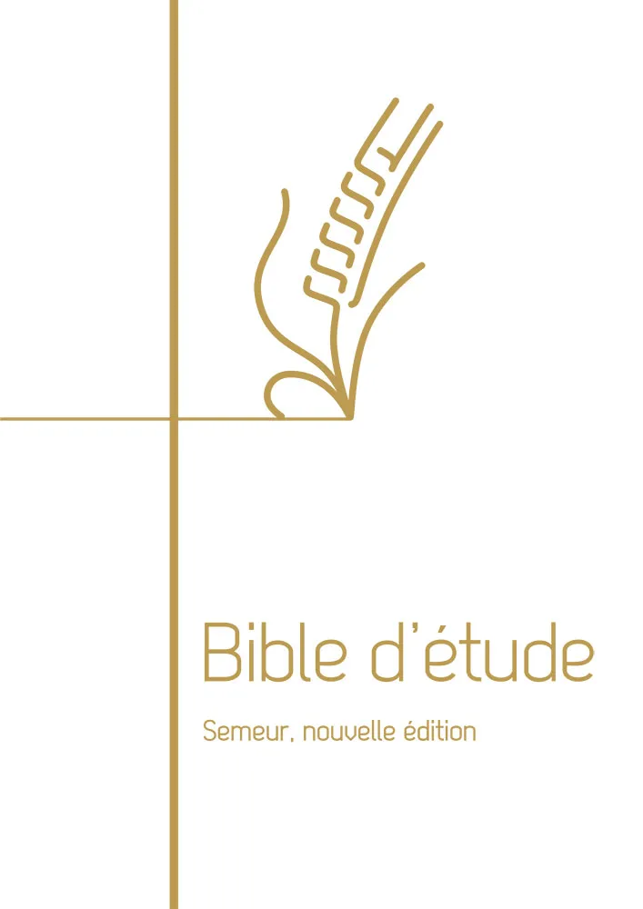 Bible d'étude Semeur 2015 rigide blanc tranche or