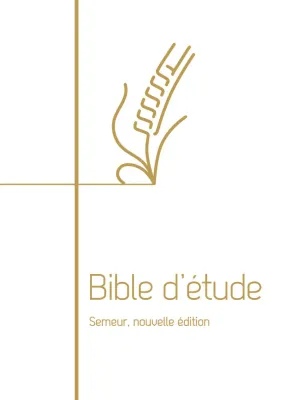 Bible d'étude Semeur 2015 rigide blanc tranche or