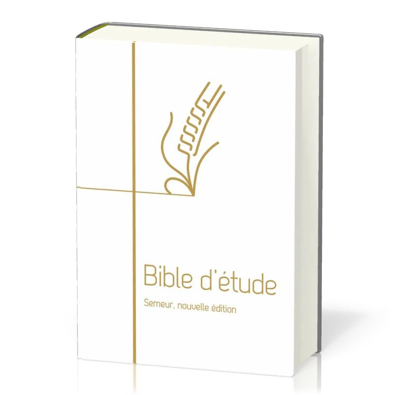 Bible d'étude Semeur 2015 rigide blanc tranche or