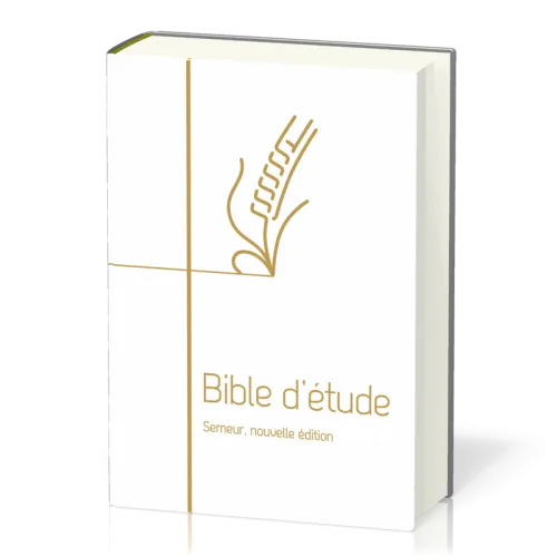 Bible d'étude Semeur 2015 rigide blanc tranche or