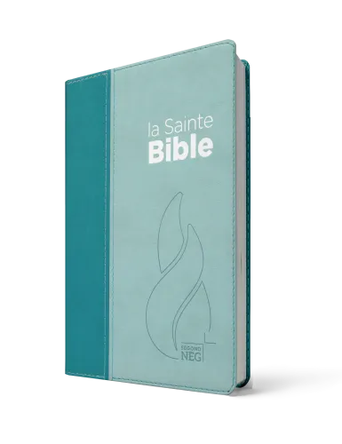 Bible Segond NEG compacte - couverture souple, Vivella duo bleu lagon et bleu ciel