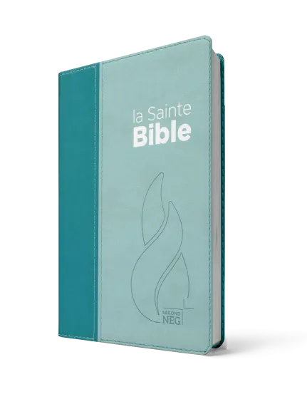 Bible Segond NEG compacte - couverture souple, Vivella duo bleu lagon et bleu ciel