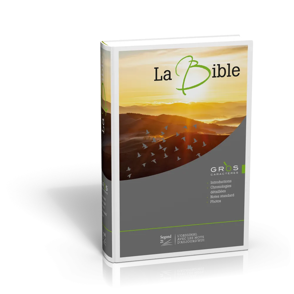 Bible Segond 21 gros caractères rigide illustrée